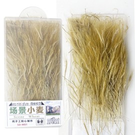 Cayway Static Grass Tuft Model Wheat Static Grass Terrain Model Kit for Miniature Landscapes, Sand Table Theme Models, Landscape Model