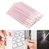 Tbestmax 100 Pcs Disposable Lip Brush with Container, Crystal Pink