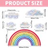 1 x Rainbow Window Stickers Rainbow Window Pictures White Clouds