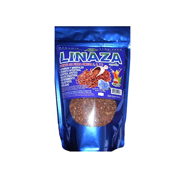 Linaza Organica/Organic Flax Seeds Nt Wt 12oz (339g)