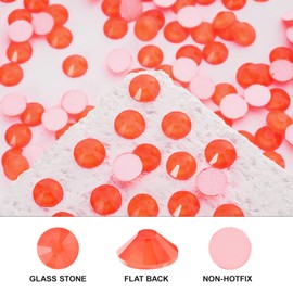 Novani 576 Pieces Flatback Rhinestones Glass Round Gems Neon-Hyacinth Crystals for Nail Art DIY Crafts Clothes Shoes,SS30,6.4-6.6mm