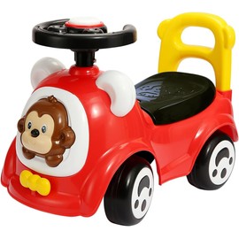 Trimate Toddler Ride On Car, Foot to Floor, Horn, Backrest, Ages 1-3, Safe & Comfortable, Red