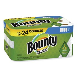 Bounty 8664 2-Ply Kitchen Roll Paper Towels - White (12/Carton) New