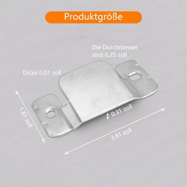 Dreamil Large Sofa Connector, Pack of 2 Furniture Connectors with 4 Screws, Universal Stainless Steel Couch Connector, Furniture Connector, Locking Couch Brackets (Silver)