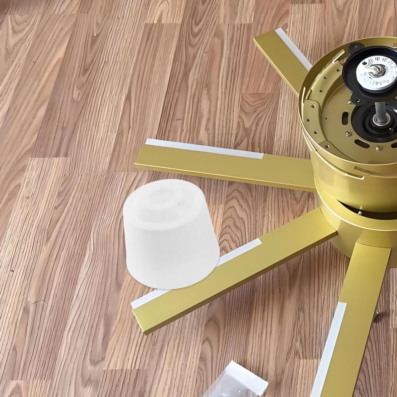 Mobestech 2pcs Ceiling Fan Cover Fan Bottom Canopy Replacement Dustproof