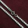 Silver One Venetian Chain Necklace, Silver, Silver, Width 0.08 inch