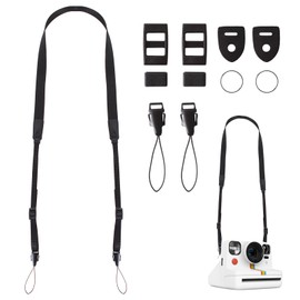 Camera Strap Compatible with Polaroid,Lightweight Black Camera Neck Strap Replace Compatible with Polaroid with Different Camera Buckles,1PC