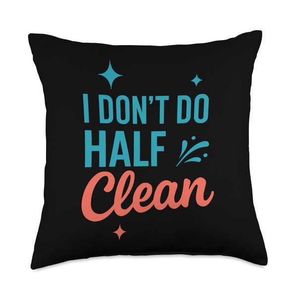 Aquarium Cleaner Fish Tank Technician Algae Scrub Throw Pillow