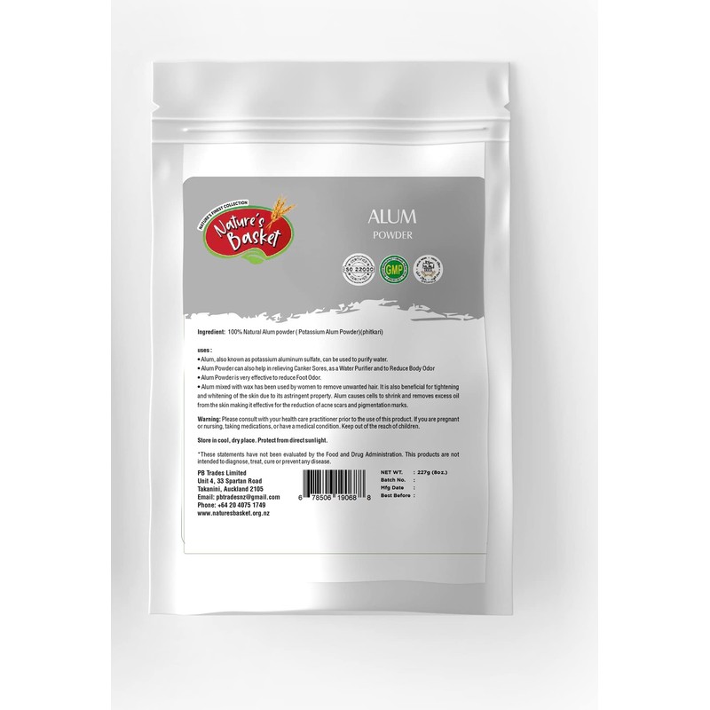 Nature's Basket Alum Powder 227g (8 oz)