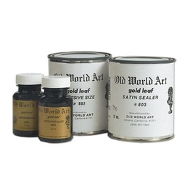 Old World Art Gold Leaf Medium Satin Sealer 2 oz Jar