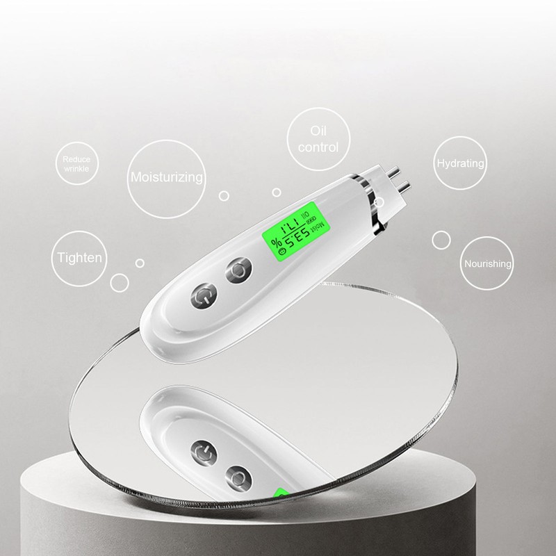 Skin Detector White Facial Moisture Tester Detector Skin Oil Content