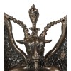 MystiKraft 15" Height Large Baphomet On Globe Statue Sabbatic Goat