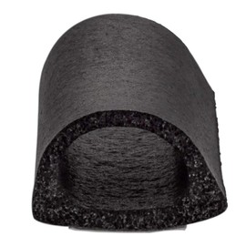 RecPro RV Baggage Door Hollow D Bulb Seal with Adhesive Backing Camper Trailer (15 ft)