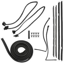 munirater 9PCS Roof Rail Window Door Trunk Seal Weatherstripping Kit Replacement for 1981-1988 Monte Carlo SS
