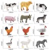 BEHAHAI 12pcs Farm Animal Figures Toys, Mini Plastic Farm Animals