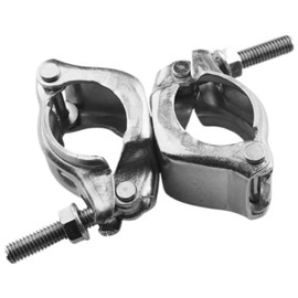 PHLKJL Scaffolding Clamps, British Type, For 1-3/4" to 1-9/10" OD Tube, Swivel at Any Angles,Galvanized, 4 Pack (XZKJ48)