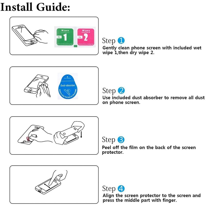 Futanwei [5 Pack] for KEEPONFIT Smart Watch K53 Screen Protector