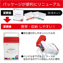 Zebra WYSS22-36C-N Clickert 36 Colors with Case