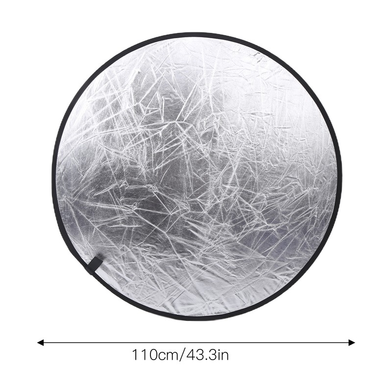 110cm Round Reflector 2 in 1 Collapsible Round Photography Reflector