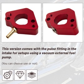 AKSGKGQ Billet Intake w/Pulse Manifold For Predator 212cc CT200u BT200X For Hond* GX160 GX200 6.5HP OHV 196cc KT196 Clone Engines Mini Bike Go Kart Red