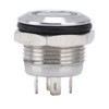 5Pcs Button Switch Stainless Steel Flat Top Button with LED