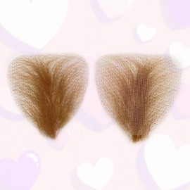 Fake Private Hair Invisible Realistic Bikini Body Wig For Men and Women Hair High Temprature Fiber Body Wigs(Dark Browm)