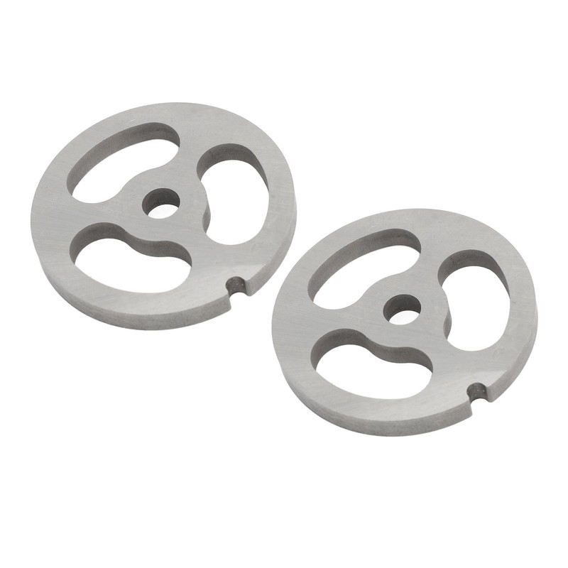 2Pcs Meat Grinder Plate Discs Blade 3 Hole Stainless Steel