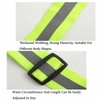 2-Pack Adjustable Reflective Safety Belts - High-Visibility Elastic Waistband for