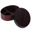 17.5x13.5cm Lunch Box Wooden Bento Box Portable Food Container for