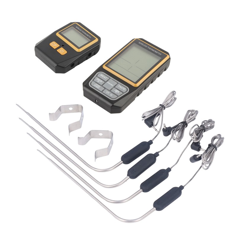 Wireless BBQ Thermometer Digital Remote Kitchen Meat Food Cooking 328ft