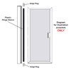 Gordon Glass Plastic Hinge Sleeve ONLY for Shower Doors with
