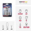Abus 64TI/40+HB63 569593 Padlock Triples B/SB
