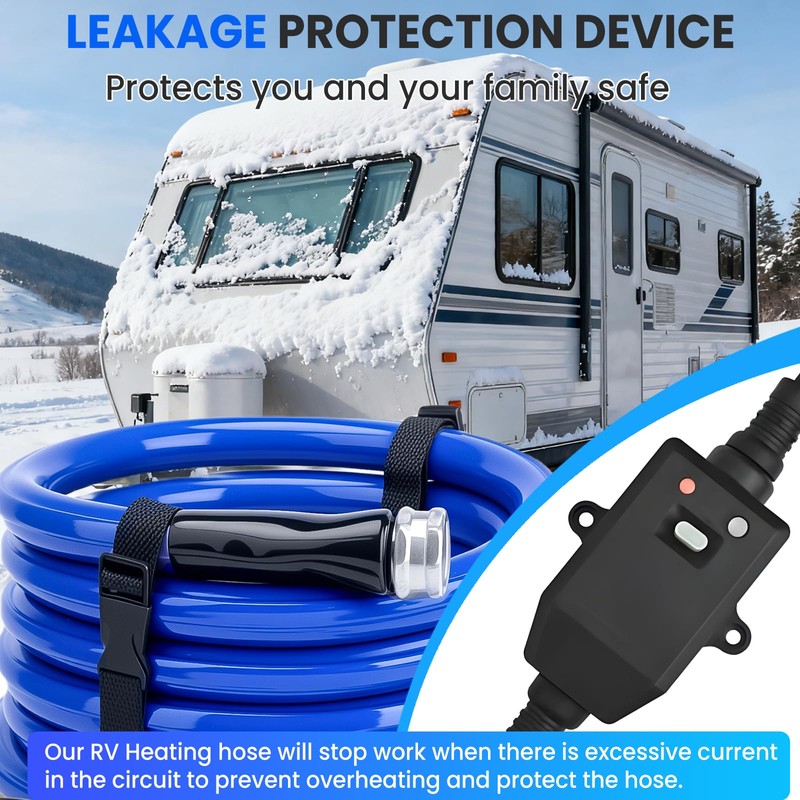 RVSNAIL 50FT Heated Water Hose for RV, Heated Drinking Water