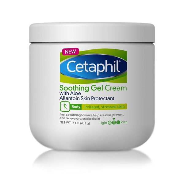 Cetaphil Soothing Gel-cream with Aloe Instantly Soothes and Hydrates Sensitive Skin, 16 Ounce