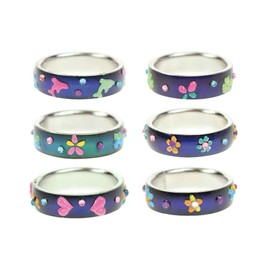 bb-Klostermann Girls' Mood Ring Flower Size 54, Animal