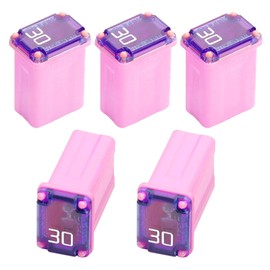 Automotive 30 Amp Fuse Mini Micro Cartridge Fuses for Cars and Trucks- Pack of 5