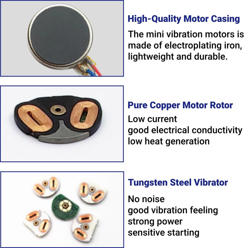 Pack of 50 Mini Vibration Motors DC 3V 12000 RPM