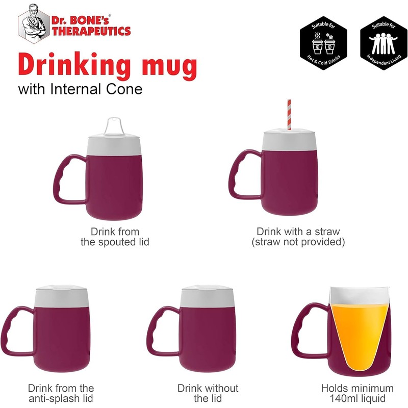 Dr. Bone's Therapeutics Cup 4.7 oz drinking cup single handle