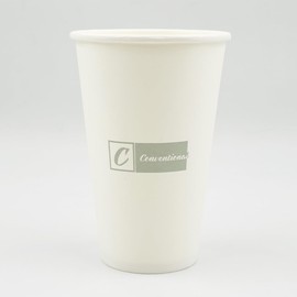 Conventional Pack of 100 Dispossible 16 oz Paper Coffee Cups with Lids. To Go Paper Cups, Hot & Cold beverages Tea, Coffee, Water, and Hot Choclate, Suitable for Home, Office and Cafes.