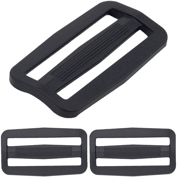 Clamp Ladder Buckles, 15 / 20 / 25 / 32 / 38 / 50 mm Belt Buckles to Choose From, 2 Pack or 10 Pack, Hard Plastic Backpack Buckle, Bridge Buckle for Backpack, Replacement Buckle Repair, Sewing