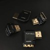 Zeskit Zinc Alloy Full Shielding HDMI Right Angle Adapter, 24K