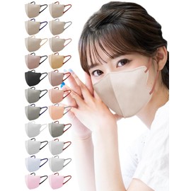 LaViness Non-woven 3D 3D Mask, Made in Japan, 30 Pieces Nose Mask (Old Lace x String Old Rose)