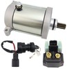 STABSOLI Starter Motor & Solenoid Relay & Ignition Switch for