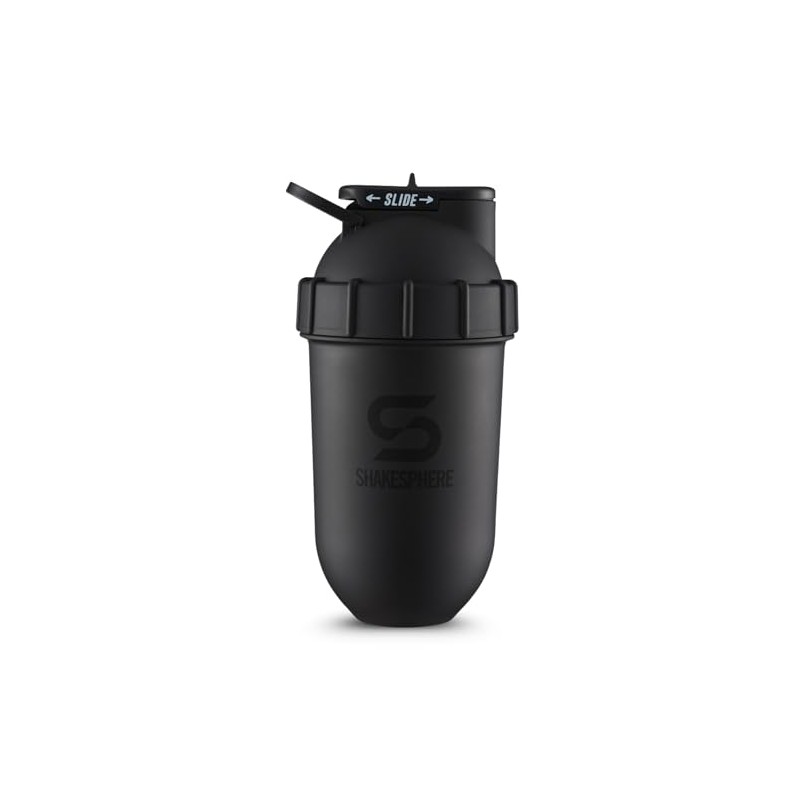 Botella Mezcladora Shaker Shakesphere Original 700ml (Matte Black with black