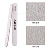 BTYMS 25 limas de uñas de grano 100/180 de doble
