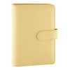 Antner A6 PU Leather Budget Binder Refillable 6 Ring Notebook