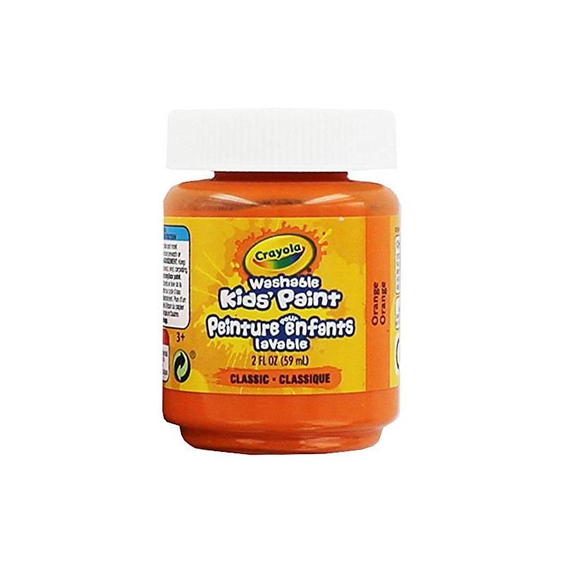 Crayola Washable Kids Paint, 2 oz, Orange