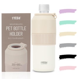 TYESO Plastic Bottle Holder, Cold Insulated, Vacuum Insulated, Handbag, Foldable, 11.8 fl oz (350 ml), 500 ml, 680 ml, Bottle Can, For Outdoor Use, Travel & Office, 6 Colors