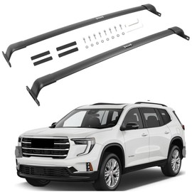 SAREMAS Upgraded Duty 220lbs Cargo Racks for 2024 2025 GMC Acadia Roof Rack Cross Bars Rail Luggage Carrier Accessories