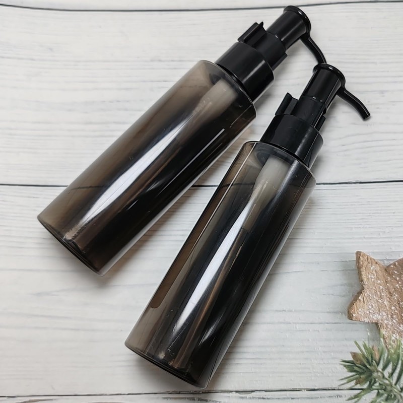 2 Pcs Empty Refillable Lotion Pump Bottles Plastic Travel Cap